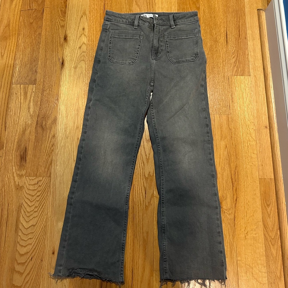 Women's Charcoal Straight Jeans